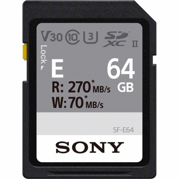 Карта пам'яті SONY 64GB SDXC class 10 UHS-II U3 V60 Entry (SFE64.AE) Карта пам'яті SONY 64GB SDXC class 10 UHS-II U3 V60 Entry (SFE64.AE)