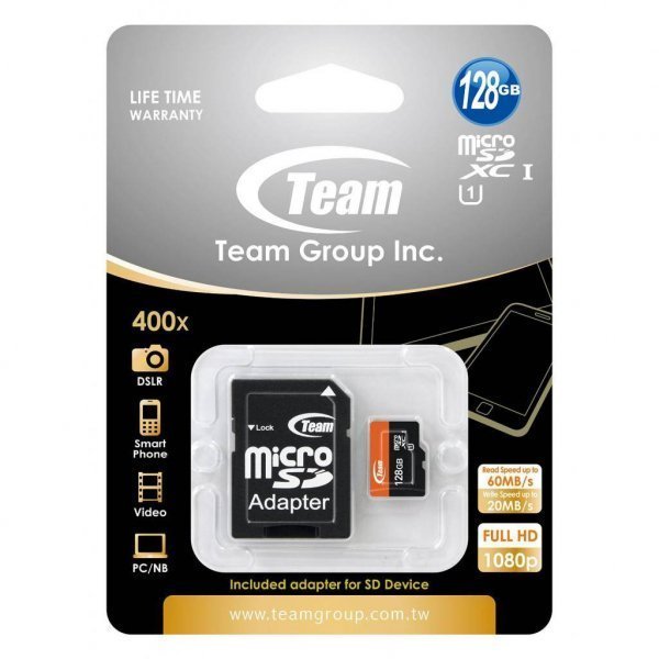 Карта пам'яті Team 128GB microSDXC Class 10 UHS-I (TUSDX128GUHS03)