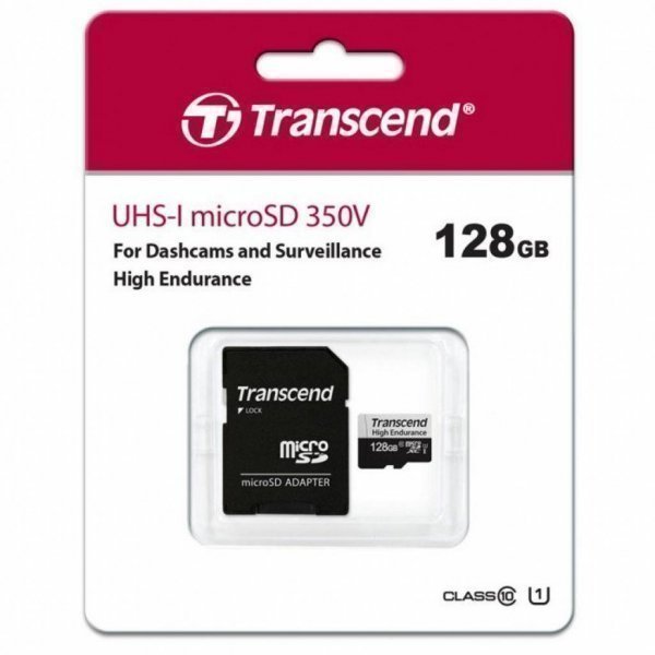 Карта пам'яті Transcend 128GB microSDXC class 10 UHS-I U1 High Endurance (TS128GUSD350V) Карта пам'яті Transcend 128GB microSDXC class 10 UHS-I U1 High Endurance (TS128GUSD350V)
