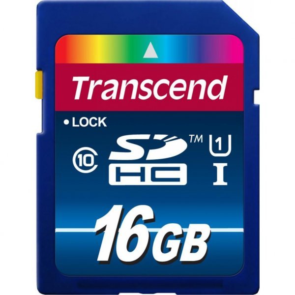 Карта пам'яті Transcend 16Gb SDHC class 10 UHS-I (TS16GSDU1)