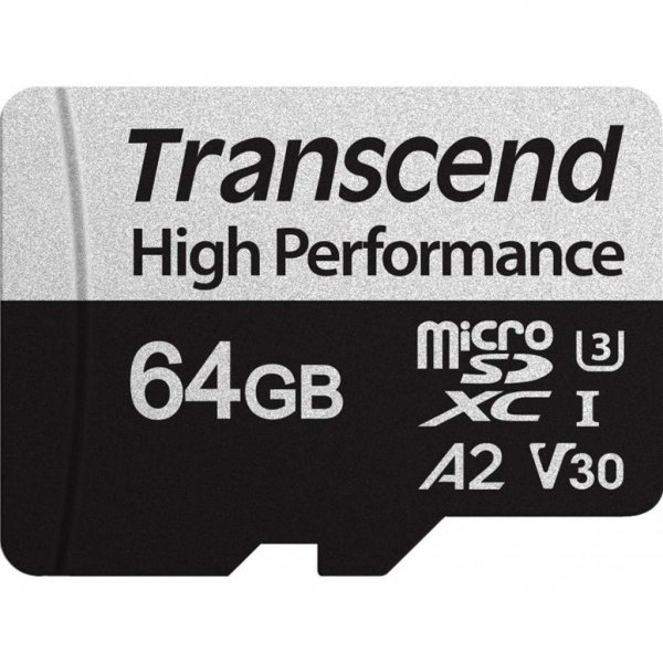 Карта пам'яті Transcend 64GB microSDXC class 10 UHS-I U1 High Endurance (TS64GUSD350V)