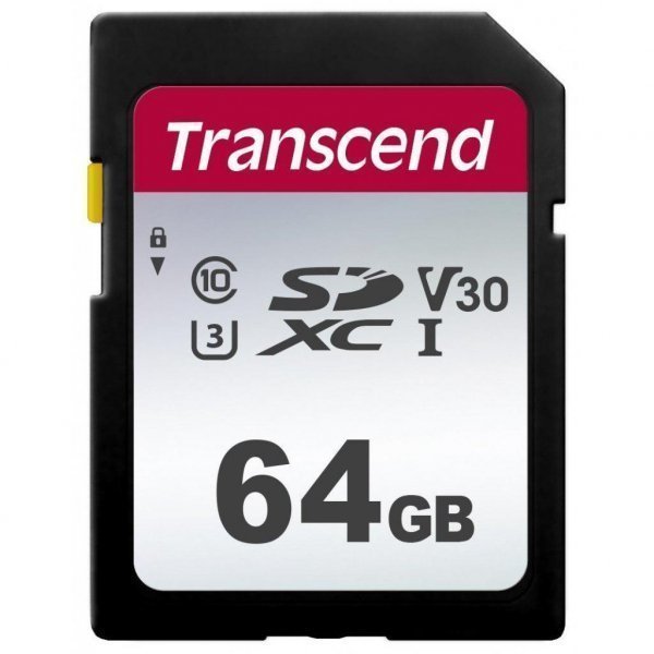 Карта пам'яті Transcend 64GB SDXC class 10 UHS-I U3 V30 (TS64GSDC300S)