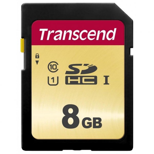 Карта пам'яті Transcend 8GB SDHC class 10 UHS-I U1 (TS8GSDC500S)