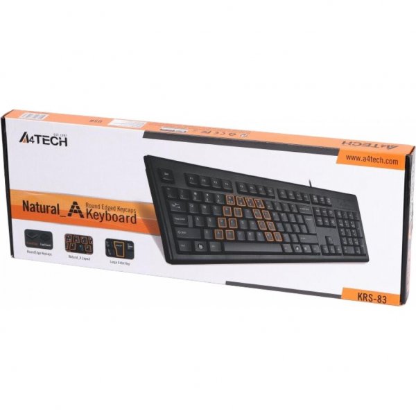 Клавіатура A4tech KRS-83 PS/2 Black