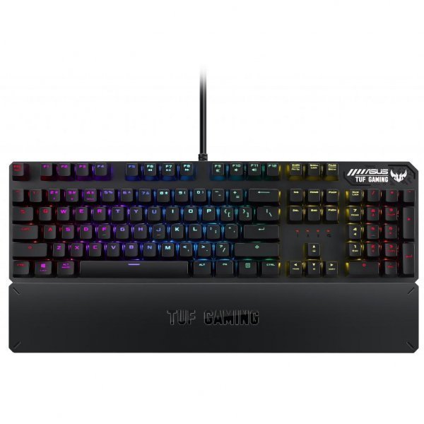 Клавіатура ASUS TUF Gaming K3 Kailh Red Switches USB Black (90MP01Q0-BKRA00)