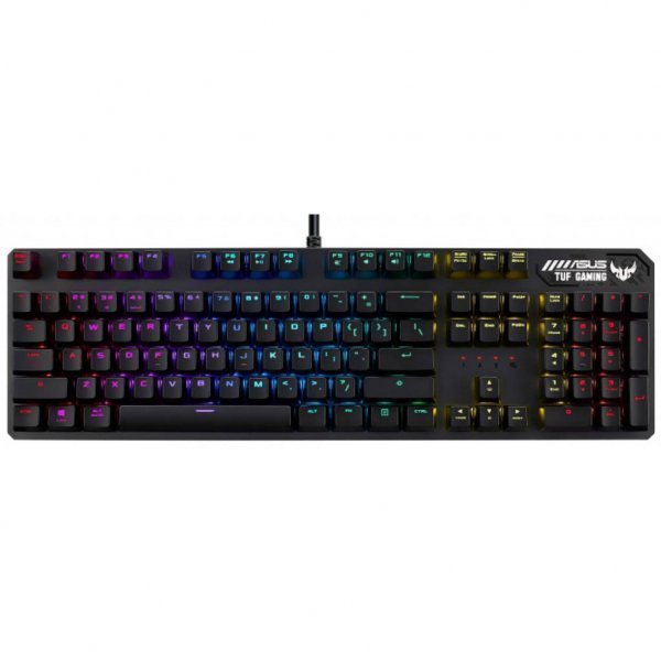 Клавіатура ASUS TUF Gaming K3 Kailh Red Switches USB Black (90MP01Q0-BKRA00)