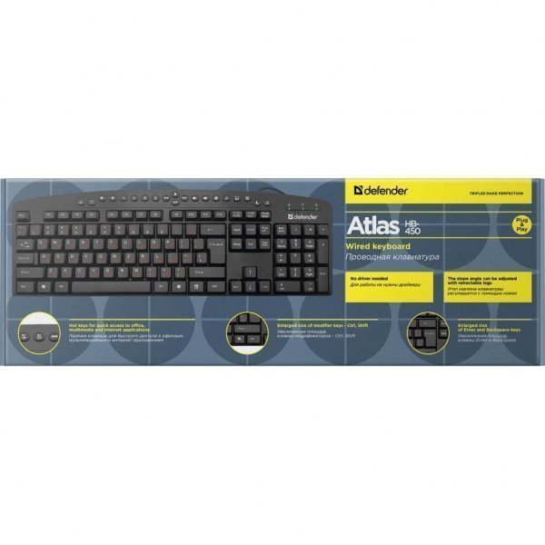 Клавіатура Defender Atlas HB-450 RU (45450)