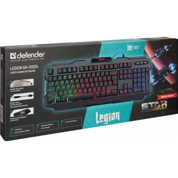 Клавіатура Defender Legion GK-010DL RU RGB (45010)