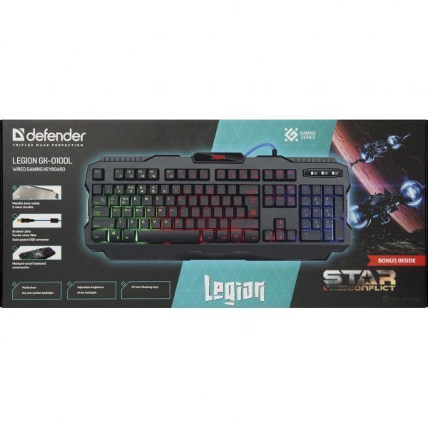 Клавіатура Defender Legion GK-010DL RU RGB (45010)