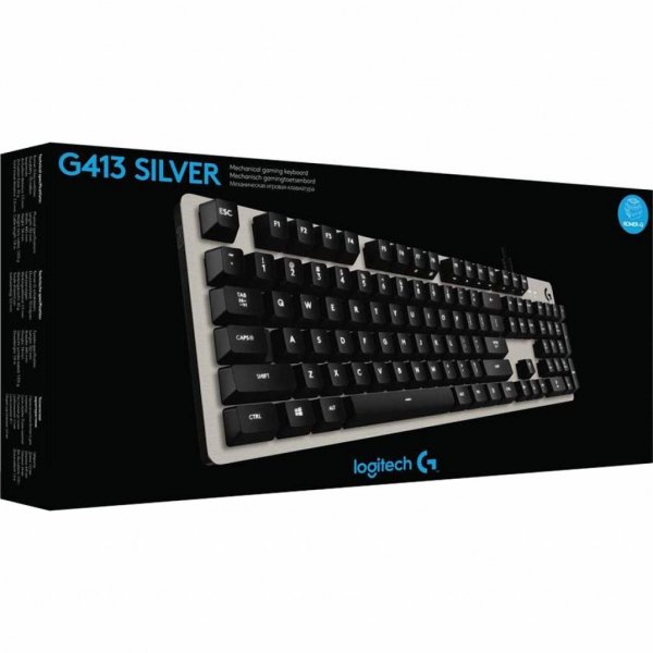 Клавіатура Logitech G413 Silver Led White RU (920-008516)