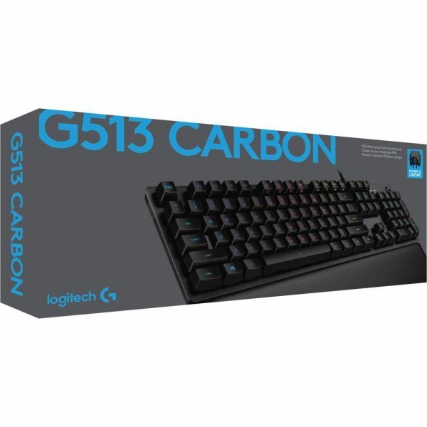 Клавіатура Logitech G513 Linear Switch Mechanical RGB Carbon (920-008856)