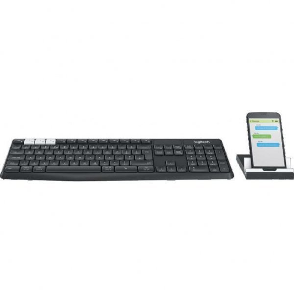 Клавіатура Logitech K375s Multi-Device Graphite RU (920-008184) Клавіатура Logitech K375s Multi-Device Graphite RU (920-008184)