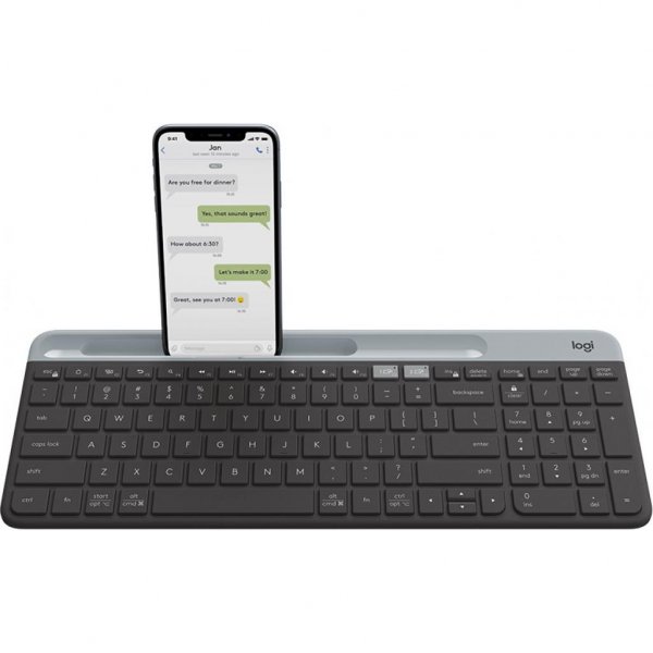 Клавіатура Logitech K580 Slim Multi-Device Wireless Graphite (920-009275) Клавіатура Logitech K580 Slim Multi-Device Wireless Graphite (920-009275)