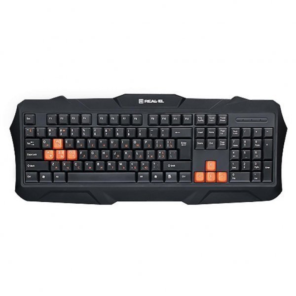 Клавіатура REAL-EL 8400 Gaming, black Клавіатура REAL-EL 8400 Gaming, black