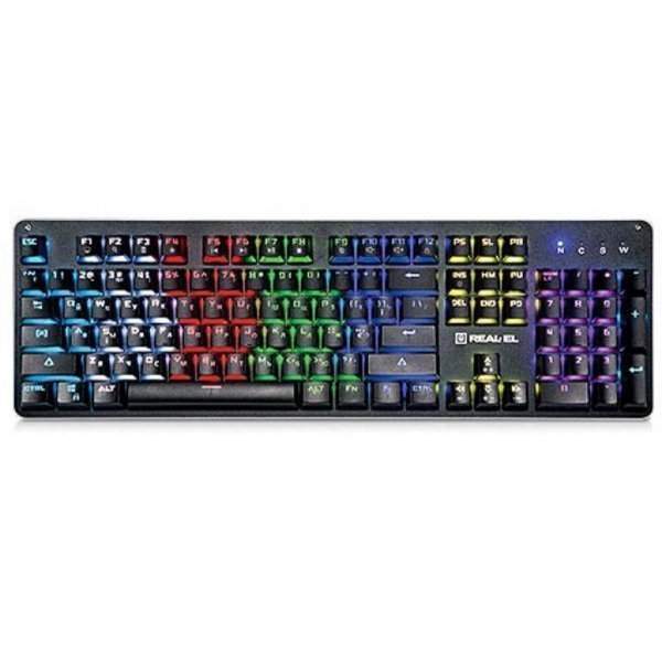 Клавіатура REAL-EL M47 RGB, black Клавіатура REAL-EL M47 RGB, black