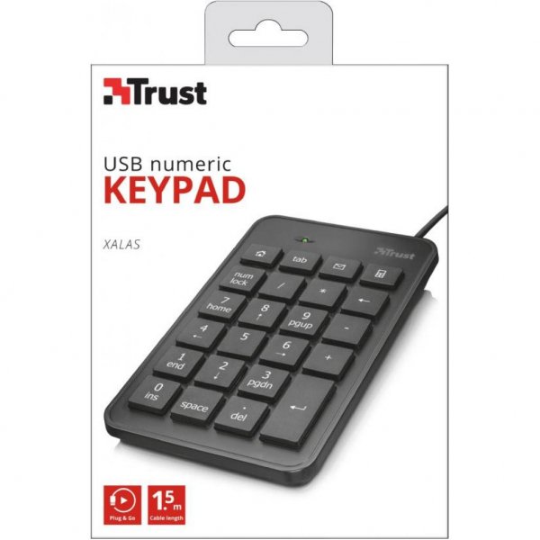 Клавіатура Trust Xalas USb numeric keypad (22221) Клавіатура Trust Xalas USb numeric keypad (22221)