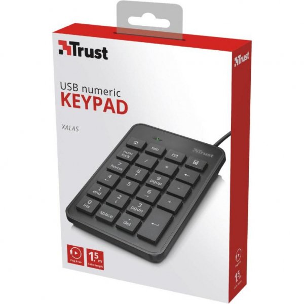 Клавіатура Trust Xalas USb numeric keypad (22221) Клавіатура Trust Xalas USb numeric keypad (22221)