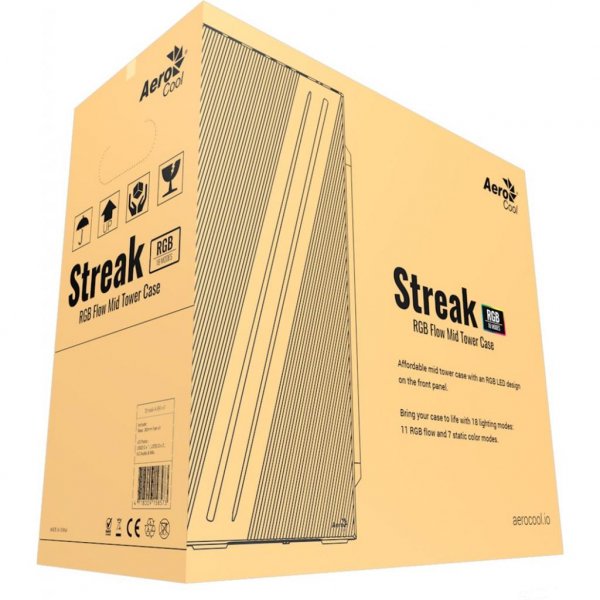Корпус до комп'ютера AeroCool Streak-A-BK-v1 (4718009158573) Корпус до комп'ютера AeroCool Streak-A-BK-v1 (4718009158573)