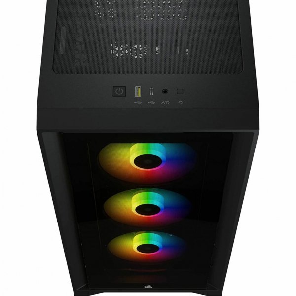 Корпус до комп'ютера CORSAIR iCUE 4000X RGB Tempered Glass Black (CC-9011204-WW)