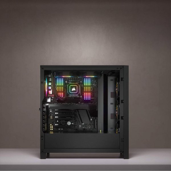 Корпус до комп'ютера CORSAIR iCUE 4000X RGB Tempered Glass Black (CC-9011204-WW)