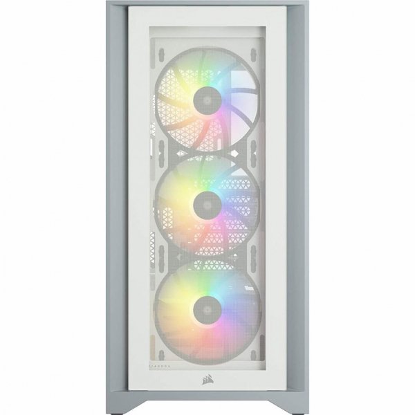 Корпус до комп'ютера CORSAIR iCUE 4000X RGB Tempered Glass White (CC-9011205-WW)