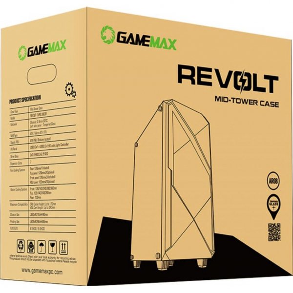 Корпус до комп'ютера GAMEMAX Revolt