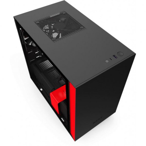 Корпус до комп'ютера NZXT H210 Black/Red (CA-H210B-BR)