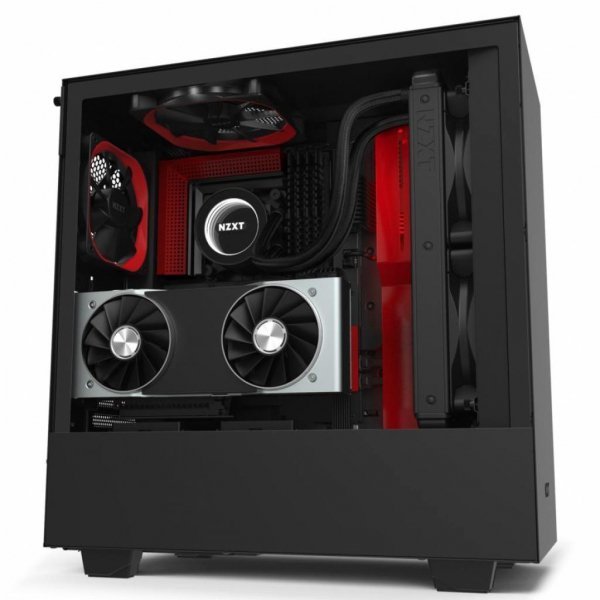 Корпус до комп'ютера NZXT H510i Black/Red (CA-H510i-BR) Корпус до комп'ютера NZXT H510i Black/Red (CA-H510i-BR)