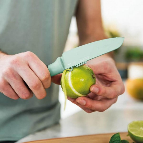Кухонний ніж BergHOFF Leo для чищення овочів і цедри з покриттям 110 мм Mint (3950107)