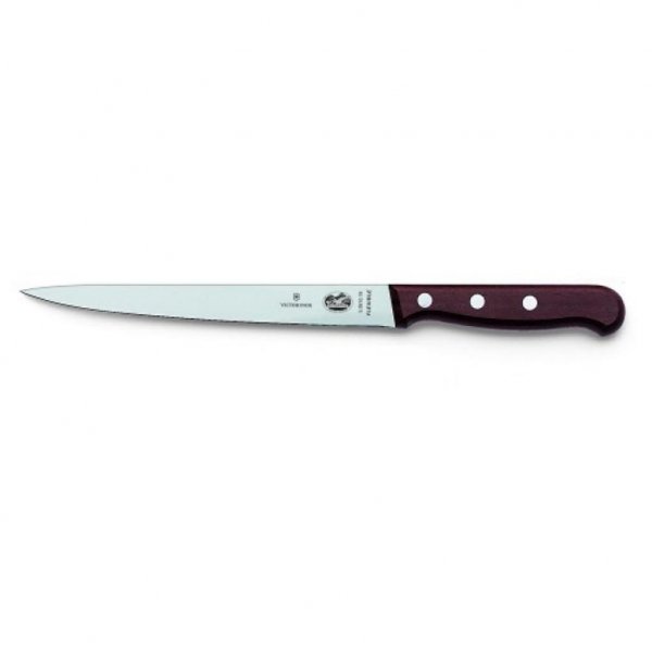 Кухонний ніж Victorinox Wood філейний 18 см, рожеве дерево (5.3810.18) Кухонний ніж Victorinox Wood філейний 18 см, рожеве дерево (5.3810.18)