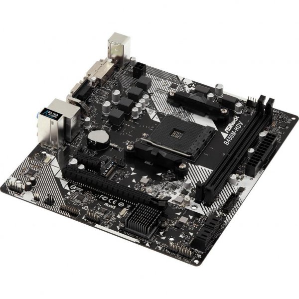 Материнська плата ASRock B450M-HDV R4.0 Материнська плата ASRock B450M-HDV R4.0