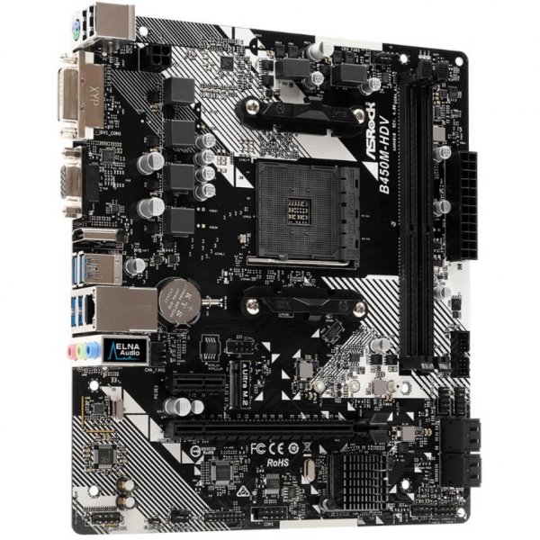 Материнська плата ASRock B450M-HDV R4.0 Материнська плата ASRock B450M-HDV R4.0