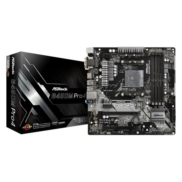 Материнська плата ASRock B450M PRO4