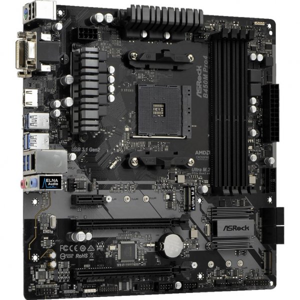 Материнська плата ASRock B450M PRO4