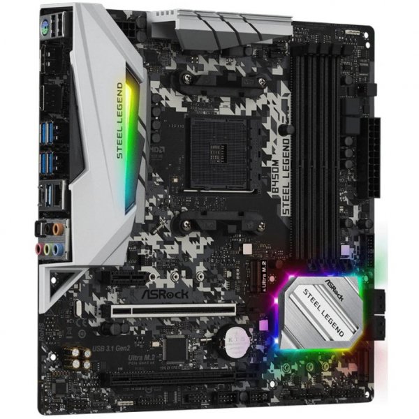 Материнська плата ASRock B450M STEEL LEGEND