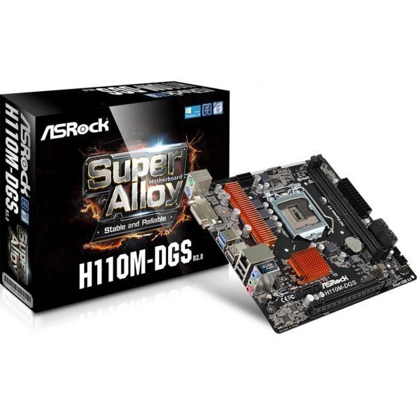 Материнська плата ASRock H110M-DGS R3.0 Материнська плата ASRock H110M-DGS R3.0