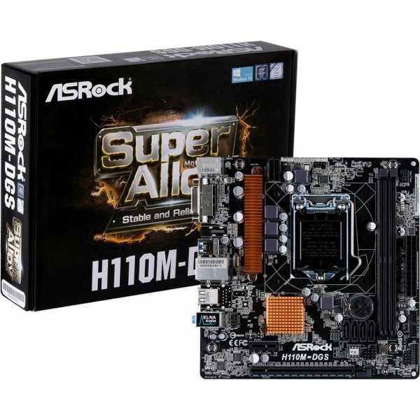Материнська плата ASRock H110M-DGS Материнська плата ASRock H110M-DGS