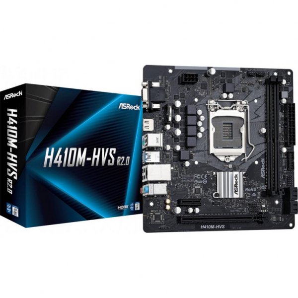 Материнська плата ASRock H410M-HVS R2.0 Материнська плата ASRock H410M-HVS R2.0