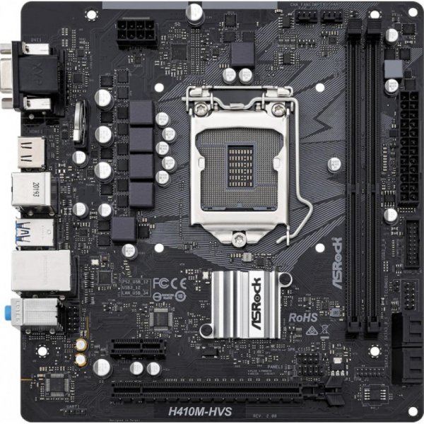 Материнська плата ASRock H410M-HVS R2.0 Материнська плата ASRock H410M-HVS R2.0