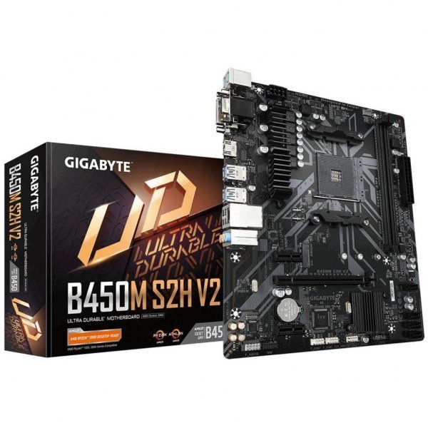 Материнська плата GIGABYTE B450M S2H V2