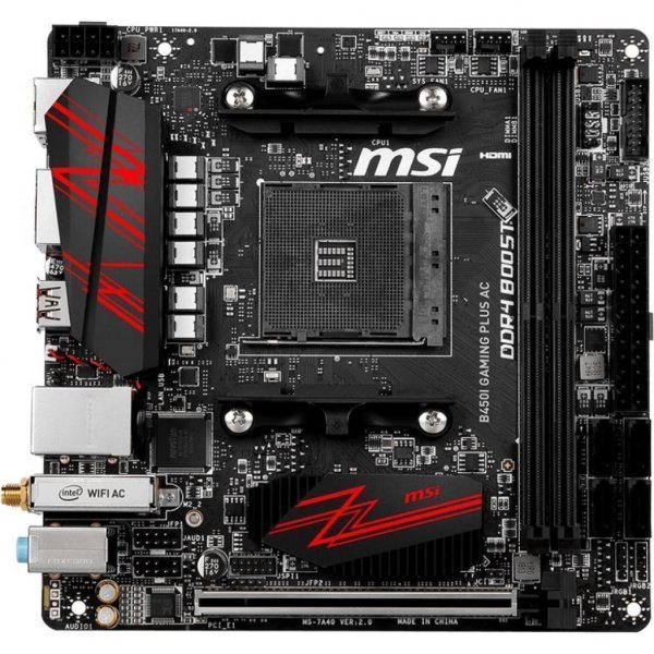 Материнська плата MSI B450I GAMING PLUS AC Материнська плата MSI B450I GAMING PLUS AC
