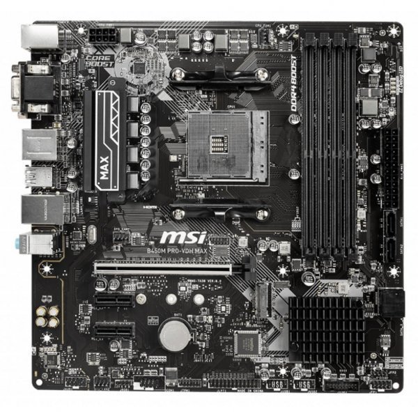 Материнська плата MSI B450M PRO-VDH MAX