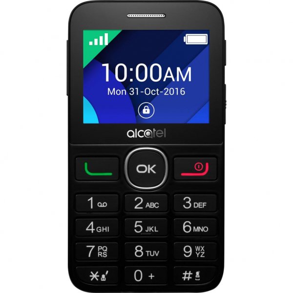 Мобільний телефон ALCATEL ONETOUCH 2008G Black White (4894461419060)