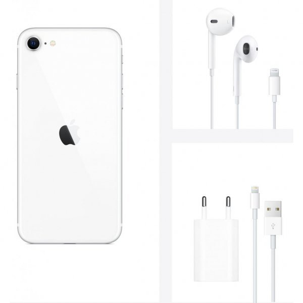 Мобільний телефон Apple iPhone SE (2020) 128Gb White (MHGU3)