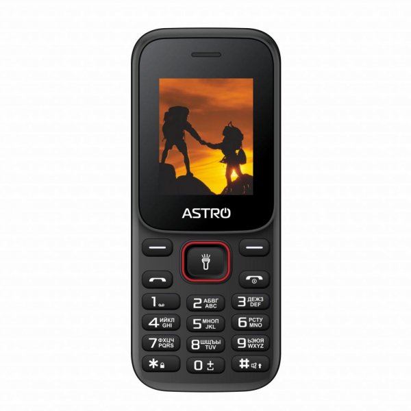 Мобільний телефон Astro A144 Black Red