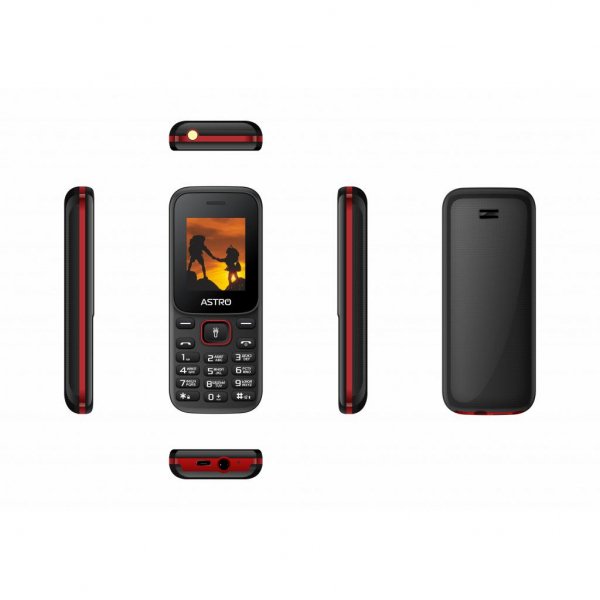 Мобільний телефон Astro A144 Black Red