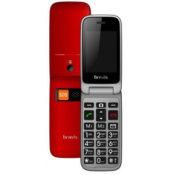 Мобільний телефон Bravis C244 Signal Red (C244 Signal red)