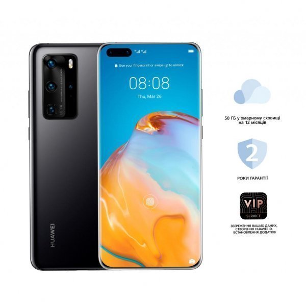 Мобільний телефон Huawei P40 Pro 8/256GB Black (51095EXQ) Мобільний телефон Huawei P40 Pro 8/256GB Black (51095EXQ)