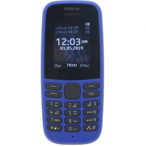 Мобільний телефон Nokia 105 DS 2019 Blue (16KIGL01A01) Мобільний телефон Nokia 105 DS 2019 Blue (16KIGL01A01)