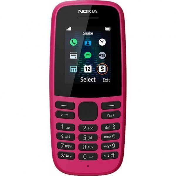 Мобільний телефон Nokia 105 DS 2019 Pink (16KIGP01A01) Мобільний телефон Nokia 105 DS 2019 Pink (16KIGP01A01)